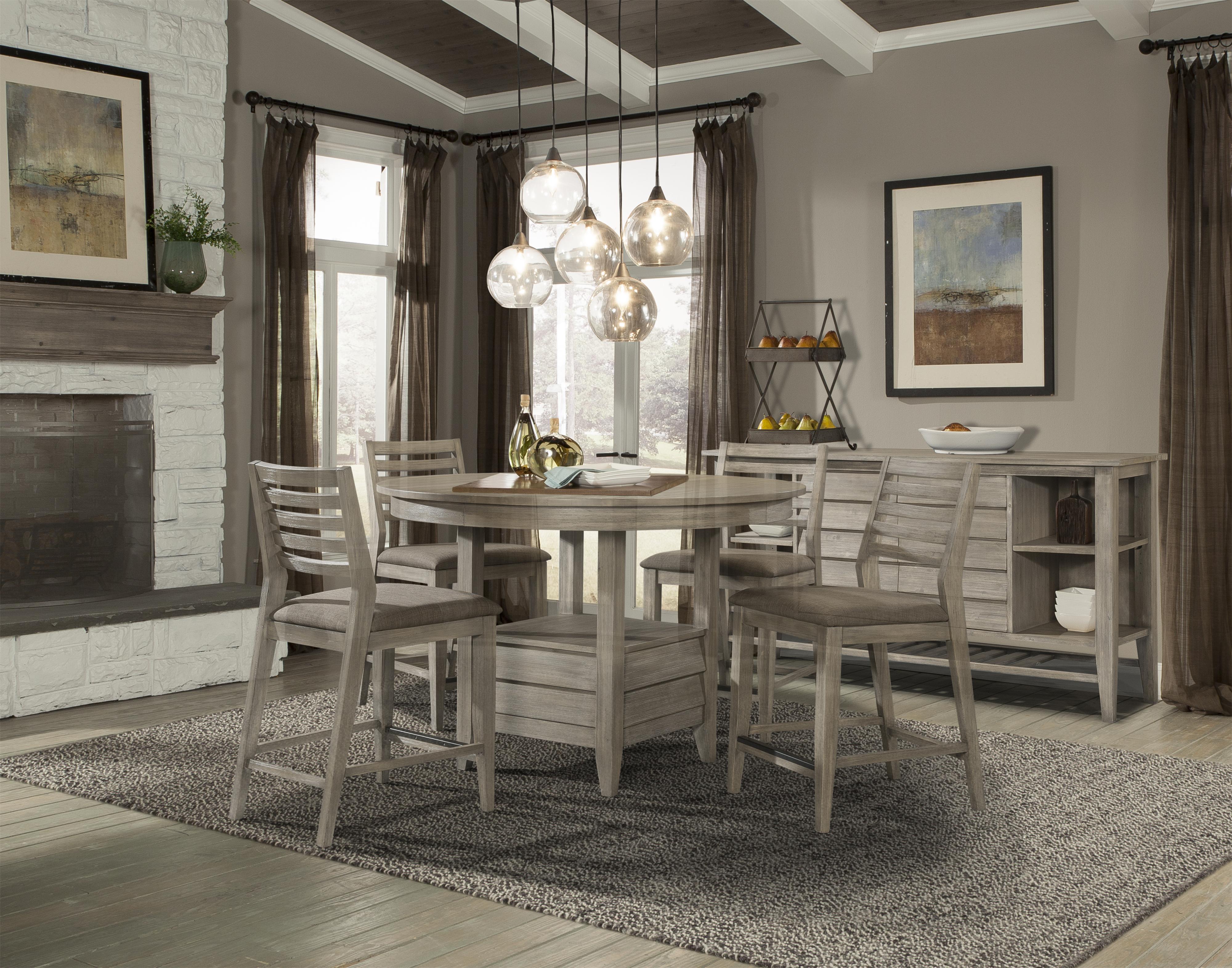 Cresent Fine Furniture Corliss Landing WeatheredTwo Door Sideboard Jacksonville Furniture Mart